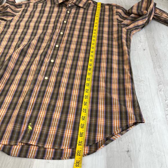 TailorByrd Long Sleeve Plaid Collared Button Down Casual Shirt XL - Picture 9 of 10